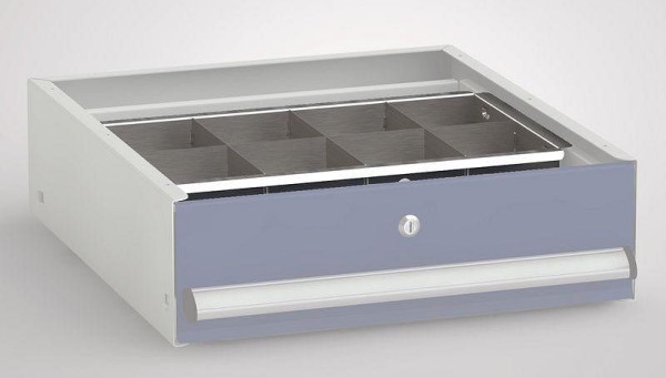 KLW vakverdelers voor gereedschapsleden, verzinkt (verdelers) 3 x in de lengte, 1 x dwars, 45 mm hoog, geschikt voor gereedschapssleden SEA-SB-L, SEA-SB-8F-TB