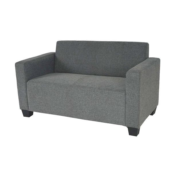 Mendler 2-zits slaapbank Lyon loungebank stof/textiel, grijs, 75193+75194