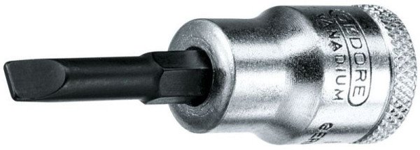 GEDORE 5,5x1 schroevendraaierbit 3/8'' voor gleufschroeven, 6666100