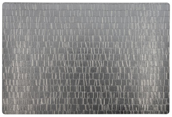 APS placemat, 45 x 30 cm, kunststof (EVA), kleur: zilver, antislipbodem, VE 6 stuks, 60543