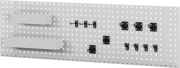 RAU geperforeerde plaat voor wandmontage, inclusief houderset, 1500x450x15 mm, 09-L1500-01.12
