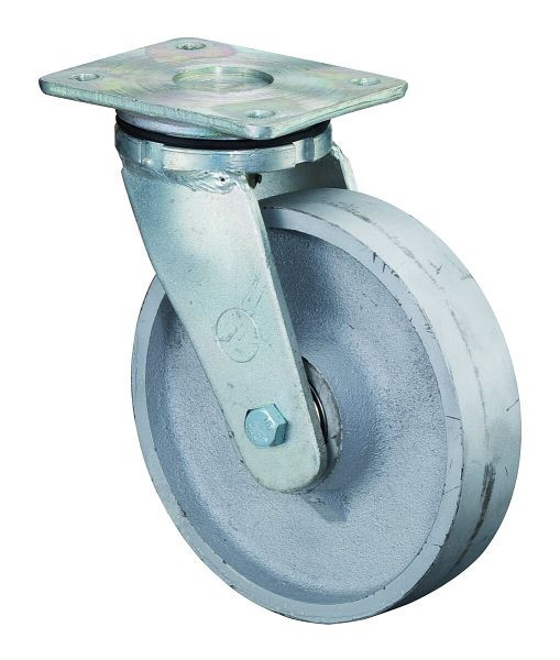 BS Rollen Zwaarlastwiel, wielbreedte 54 mm, wiel-Ø 250 mm, draagvermogen 1400 kg, gegoten loopvlak, gegoten wiellichaam, kogellagers, RR100.C81.250