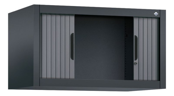 C+P rolluikkast Omnispace, H450xB800xD420mm, kleur: zwart-grijs, verzonken greep, 3261-00 S10035