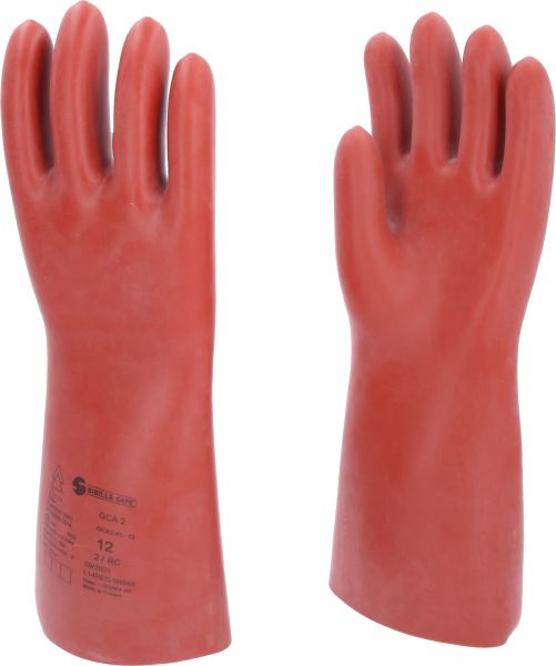 KS Tools Elektriciensbeschermhandschoen met mechanische en thermische bescherming, maat 12, klasse 2, rood, lengte: 410 mm, 117.0012