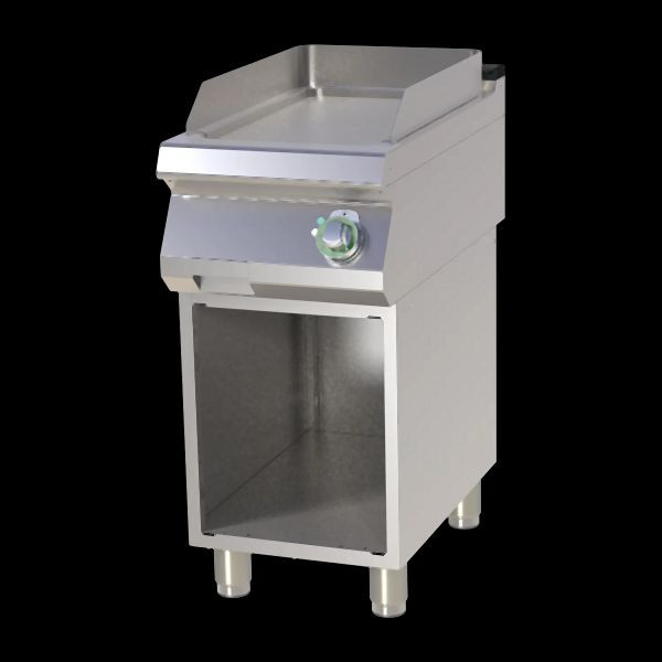 RM Thermik Series 700, elektrische grillplaat met onderstel, 400x730x900 mm, glad verchroomd grilloppervlak, FTH-C-740E