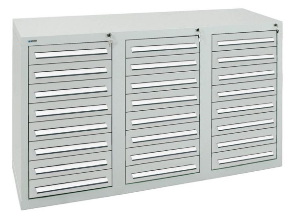 stumpf ladekast serie T-100 / 35-3, RAL 7035/7035, 24 laden (24 x 100 mm), 8153107
