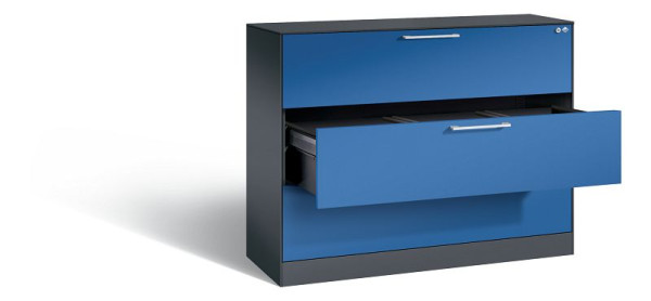 C+P hangarchiefkast Asisto, H1010xB1200xD435mm, kleur: verkeerswit, beugelgreep, 146041-313 S10138