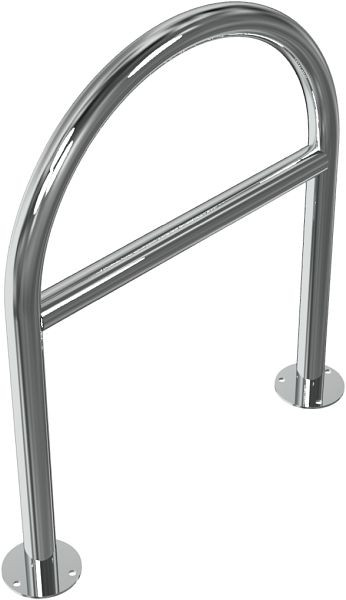 Schake roestvrijstalen beugel Ø 48 mm voor plugbevestiging, ronde beugel met dwarsbalk, totale breedte 650 mm, 449_66P