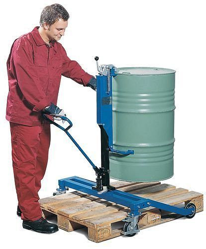 DENIOS tonlichter RT van staal, gelakt, voor 200 liter stalen vaten, 227-162
