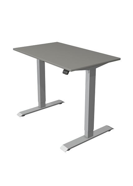 Kerkmann compacttafel B 1000 x D 600 mm, elektrisch in hoogte verstelbaar van 740-1230 mm, grafiet, 10226312