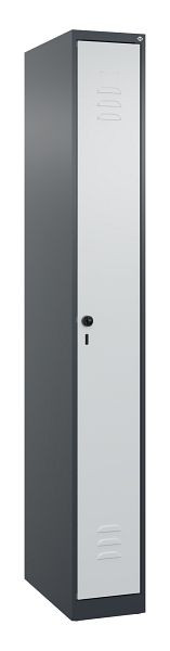 C+P luierkluis Classic PLUS, 1850x250x500mm, 7016/7035, veiligheidsdraaigrendel, 080000-19 S10011