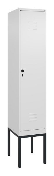 C+P luierkluis Classic PLUS met middenwand, frame, 2120x400x500mm, 9016/9016, veiligheidsdraaigrendel, 0800307-12F S10014