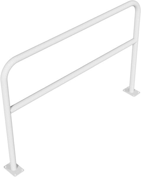 Schake buisbeugel van stalen buis Ø 48 x 2,5 mm met dwarsbalk voor plugbevestiging, totale breedte 1500 mm, totale hoogte 1000 mm, thermisch verzinkt, 448_63