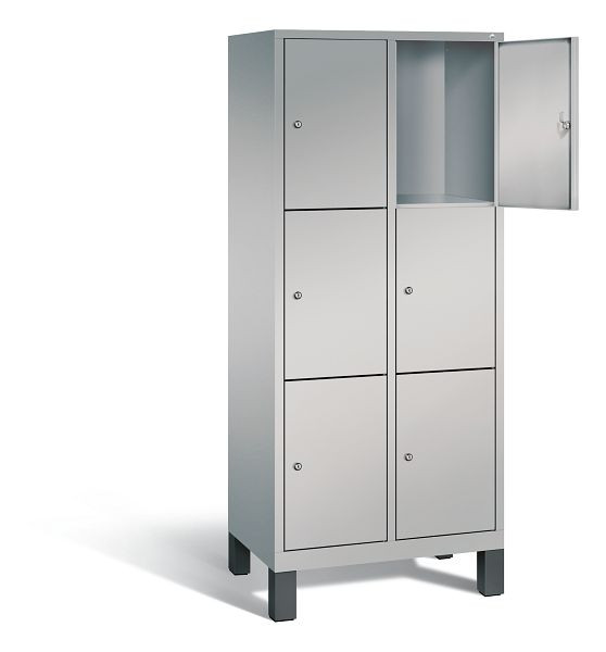 C+P lockerkast Evolo, H1850xW810xD500mm, kleur: wit aluminium, 48010-223 S10003