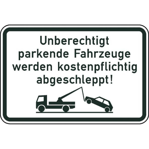 Stein HGS HGS Ongeautoriseerd geparkeerde voertuigen worden tegen vergoeding weggesleept, 420 x 315 mm, 53.6050