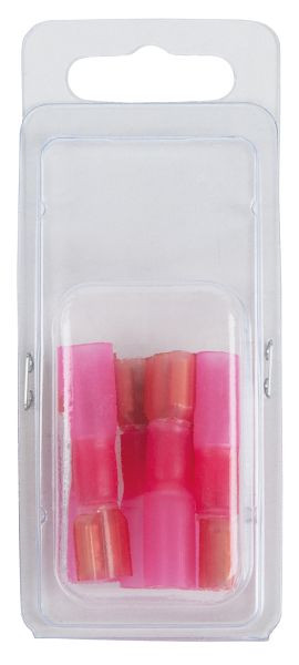 KS Tools assortiment geïsoleerde krimpverbinders, rood, AWG22-16, 6-delige bus, 970.0670
