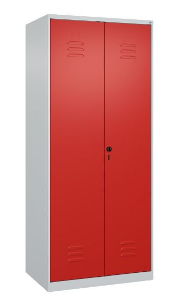 C+P Umkleidespind Classic PLUS SW, 2 Abteile, 1850x800x500mm, 7035/3020, Drehriegel, 080002-22 S10025