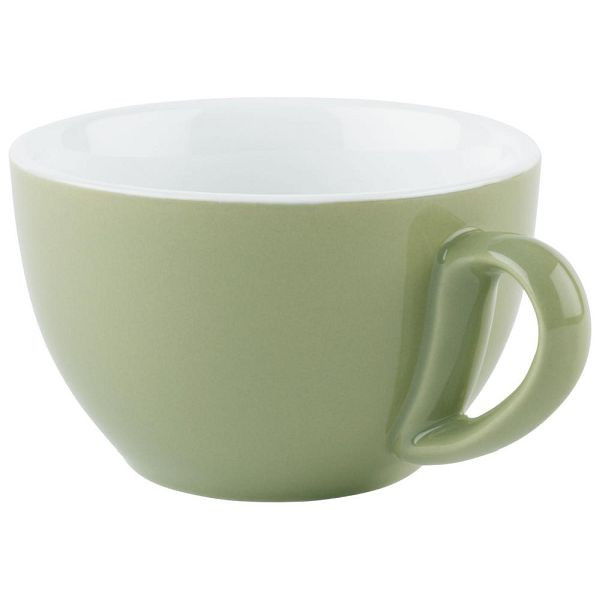 APS cappuccinokopjes in groen, Ø 10,5 cm, hoogte: 6,5 cm, 300 ml, verpakking van 6, 16007