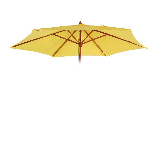 Mendler vervangende hoes voor Florida parasol, parasolhoes vervangende hoes, Ø 3m polyester 6 stutten, geel, 81653
