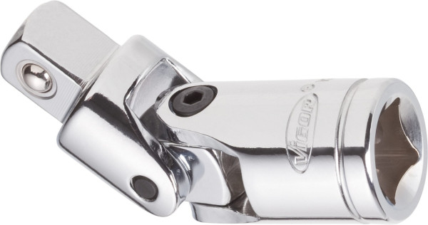 VIGOR kruiskoppeling, hol vierkant 12,5 mm (1/2 inch), massief vierkant 12,5 mm (1/2 inch), 75 mm, V2575N
