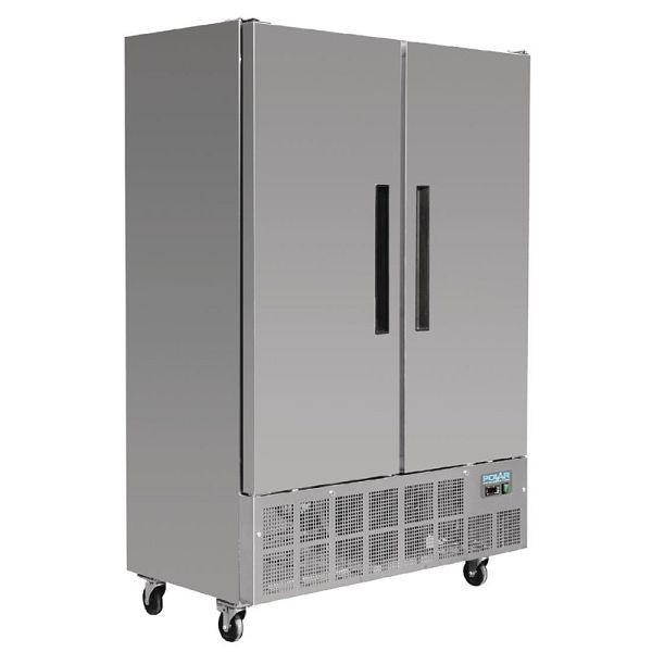 Polar Slimline vriezer RVS 960L, GD880