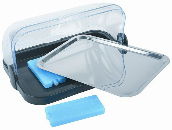 APS buffetvitrine, 44 x 32 cm, hoogte: 20,5 cm, zwart, 09104