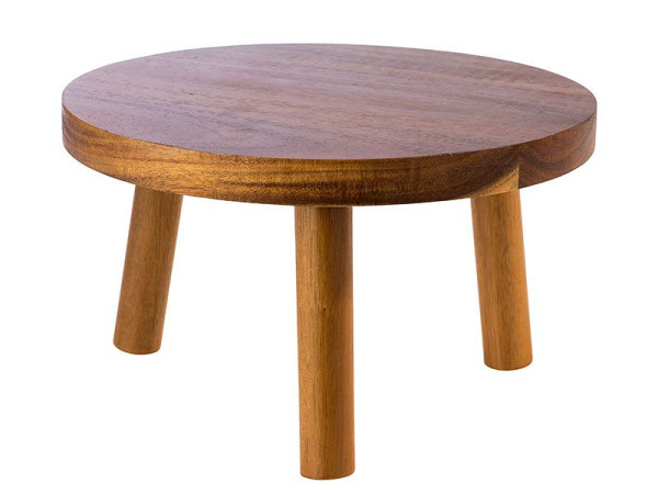 APS buffetstandaard, Ø 25 cm, hoogte: 15 cm, acaciahout, 33256