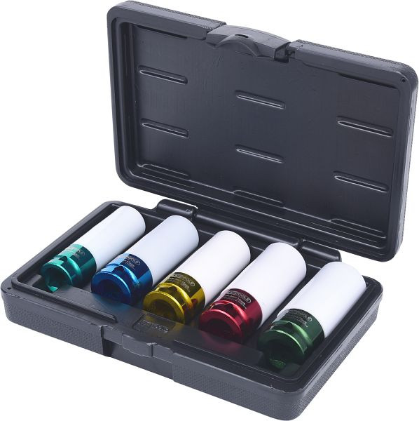 KS Tools 1/2" aluminium slagdoppenset voor velgen, 5-delig, 515.1007