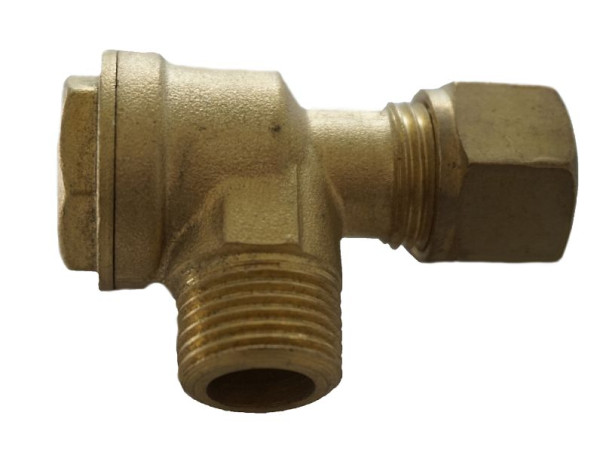 AEROTEC terugslagklep 3/8 inch AG -10 mm buis - zonder ontlastingsaansluiting, 9412842
