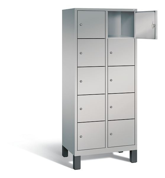 C+P lockerkast Evolo, H1850xW810xD500mm, kleur: wit aluminium, 48010-225 S10004