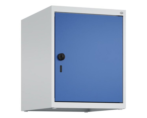 C+P kastopzet Classic PLUS, bovenkast, 7035/5010, veiligheidsdraaisluiting, 500x400x500mm, 1 vak, 080090-12 S10003