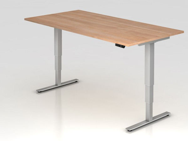 Hammerbacher zit-sta bureau elektrisch 200x100cm walnoot, werkhoogte 63,5 -128,5 cm, VXDSM2E/N/S
