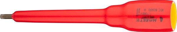 Hazet schroevendraaierdop, dubbel geïsoleerd, hol vierkant 12,5 mm (1/2 inch), binnenzeskant profiel, 4 mm, 986LG-4KV