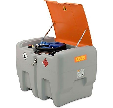 Cemo dieseltank verrijdbaar Easy COMBI 440/50 L, 24V, elektrische pomp 24 V, 40 l/min, automatische sproeier, scharnierend deksel, 11106