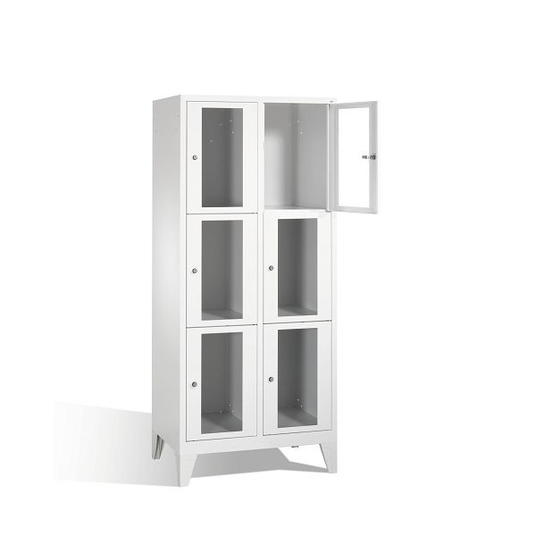 C+P lockerkast Classic, H1850xW810xD500mm, kleur: lichtgrijs, 8010A223 S10000