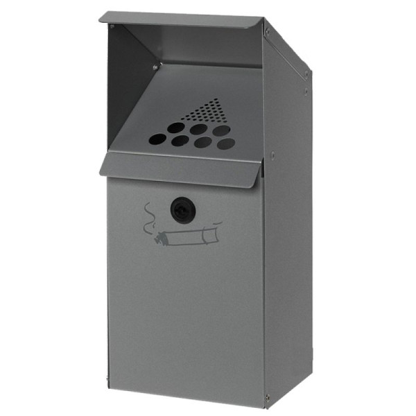 Stein HGS HGS sigarettenasbak -Cubo Estella-, antiek zilver /1100x310x310mm, standaardbevestiging, 16798