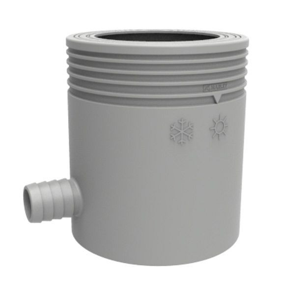 Marley regencollector met filter, DN 80-105 grijs, 074634