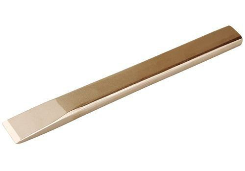 DENIOS platte beitel, 150 mm, speciaal brons, vonkvrij, voor Ex-zones, 250-386