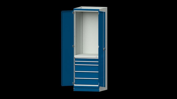 ANKE werkbanken basiskast modulair kastsysteem, model 2410, 715 x 720 x 2200 mm, RAL 7035/5010, 631.031
