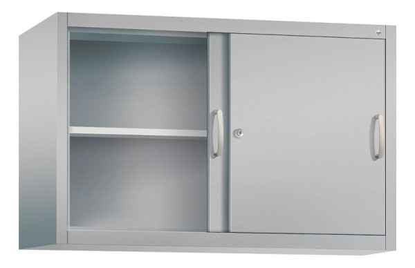 C+P opbouwkast Acurado, H790xB1200xD400mm, kleur: wit aluminium, beugelgreep, 2 niveaus, 2045-00 S10096