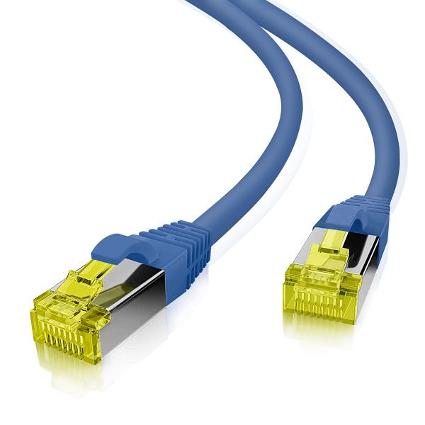 Helos patchkabel S/FTP Cat 6a blauw 2,0m, 118079
