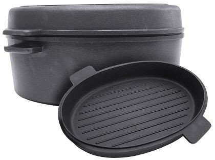 Contacto braadpan, ovaal, 42 cm gegoten aluminium met antiaanbaklaag, 5501/420