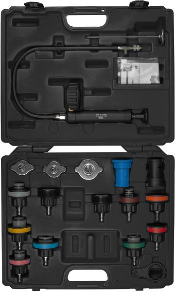 SW-Stahl radiateurdruk gereedschapskoffer, 18-delig, 21000L