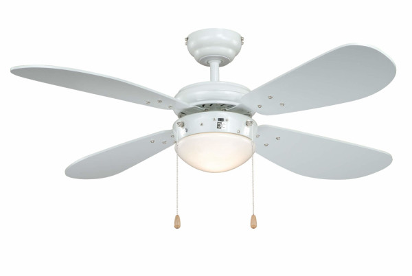 AireRyder plafondventilator classic 105 cm wit met verlichting en trekkettingen, FN43311