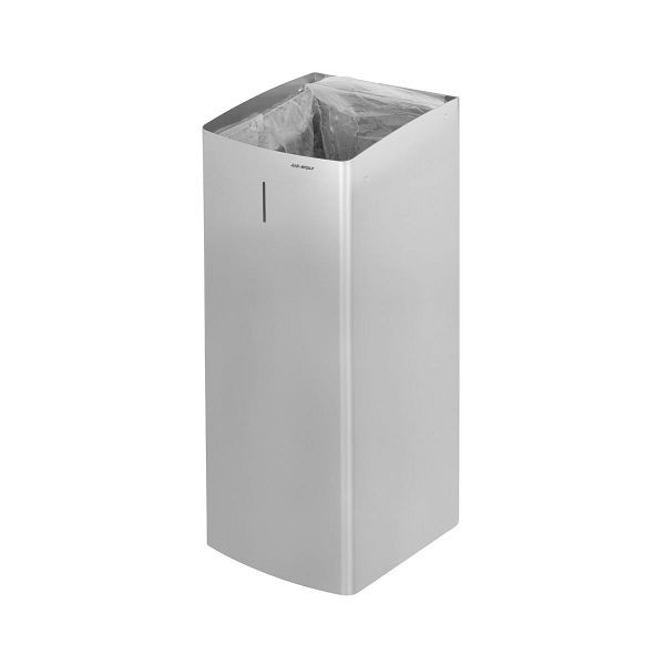 Air Wolf afvalbak, geborsteld RVS, 50 liter, Alpha serie, 60-176