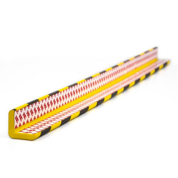 ADB beschermstrips/randbescherming geel/zwart van PU 1 mx 40x40 mm, 99106