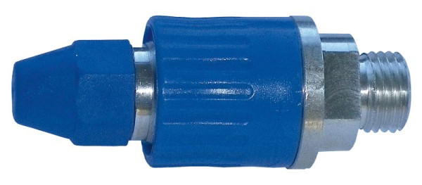 ELMAG Verstelbare luchtbesparende spuitmond, aluminium, blauw voor blaaspistolen, 32538
