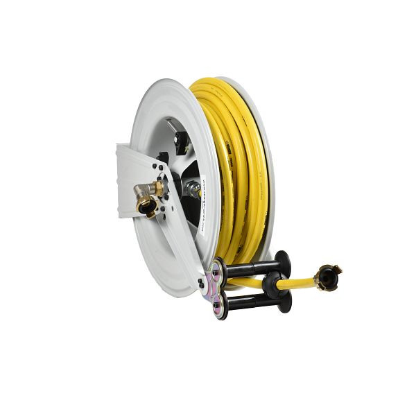 Ebinger slanghaspel OSM 410, max. 12bar / 50°C, 20m - 1/2" PVC stoffen slang, 1.410.101