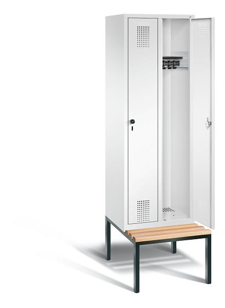 C+P Evolo locker, H2090xB610xD815mm, kleur: verkeerswit, 48050-20 S10391