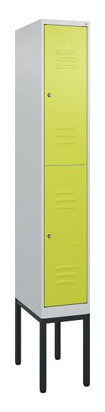 C+P dubbeldekskast Classic PLUS, frame, 2120x300x500mm, 7035/0024, cilindersloten, 0803307-10 S10025